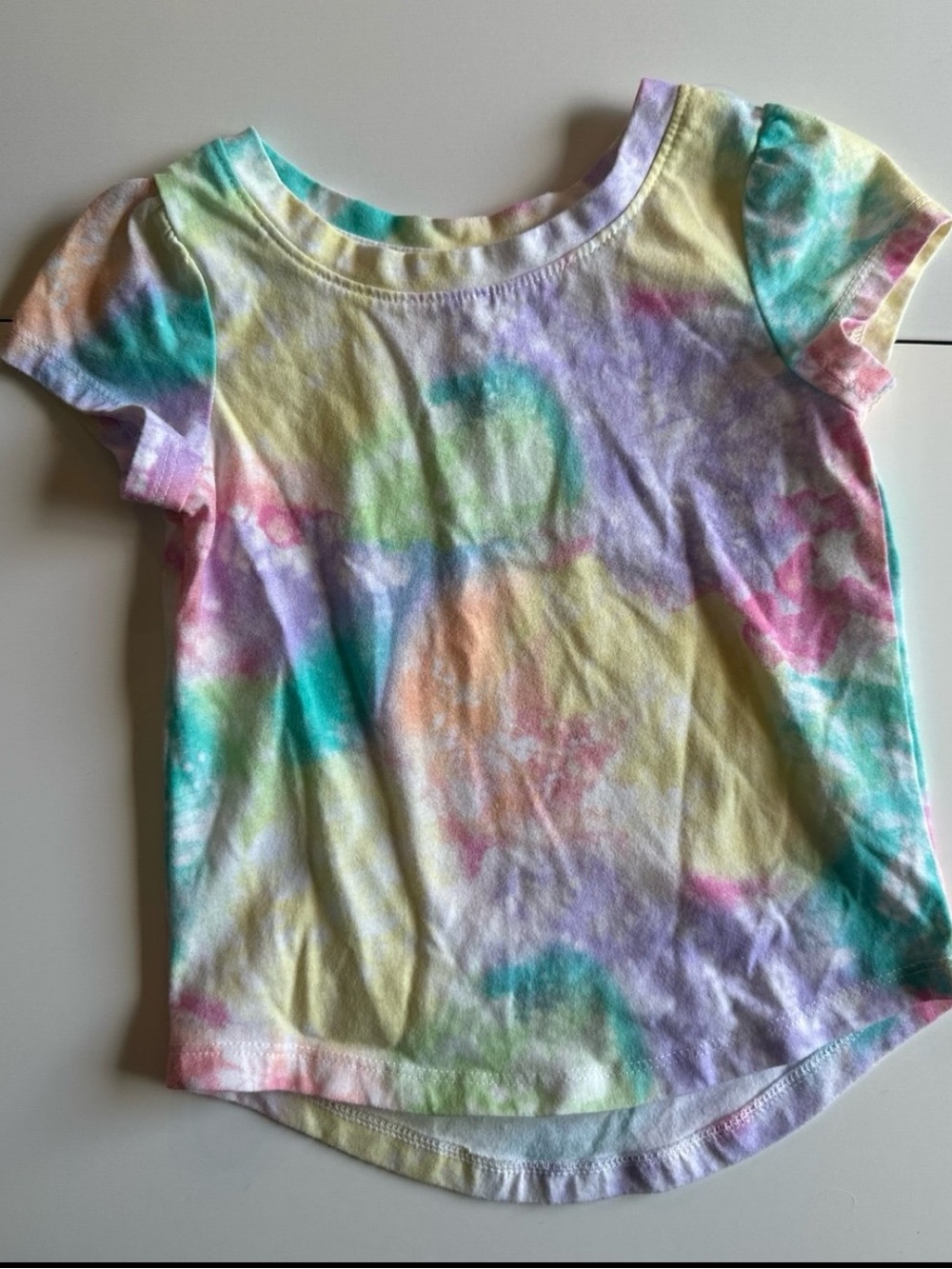 Cat & Jack Round Hem Tie Dye Shirt 18m